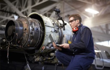 Mesure de vibrations sur un moteur d'avion