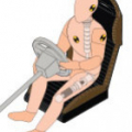 How are sensors used in crash test dummies ? 
